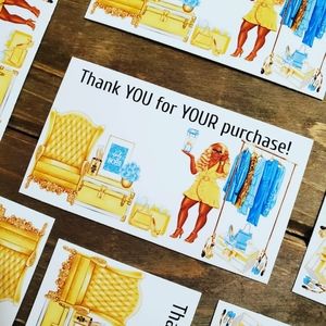 Thank You Cards Business Card Size

3x2 Inch Cards